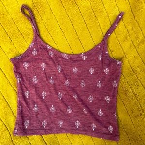 Y2K Nollie Red Crop Tank Top